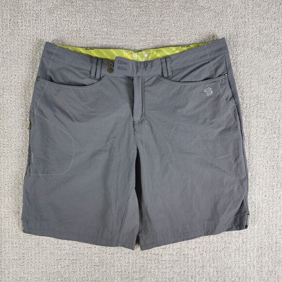 Mountain Hardwear Womens Size 12 La Strada Bermuda Hiking Shorts Reflective Gray - Picture 1 of 8